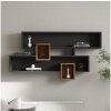 Asir Nástenná polica KAREN 120x72,2 cm antracit/hnedá AS1538 + záruka 3 roky zadarmo + záruka 3 roky zadarmo