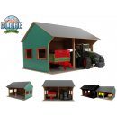 Kids Globe Farming garáž 44x53x37 cmpro 2 traktory 1:16