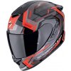 Moto přilba SCORPION EXO-1400 EVO II AIR LINART matná černo/červená - Velikost M
