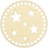 Drevené dno hviezdy priemer 15cm