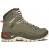 Dámske topánky Lowa Renegade GTX Mid W's grey green/panna 7UK