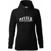 Evolúcia airsoft - Mikina dámská Cape s kapucí - M ( Čierna )
