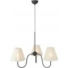 Markslöjd 109172 - Závesný luster na lanku VEYA 3xE14/40W/230V ľan/čierna 109172 + záruka 3 roky zadarmo