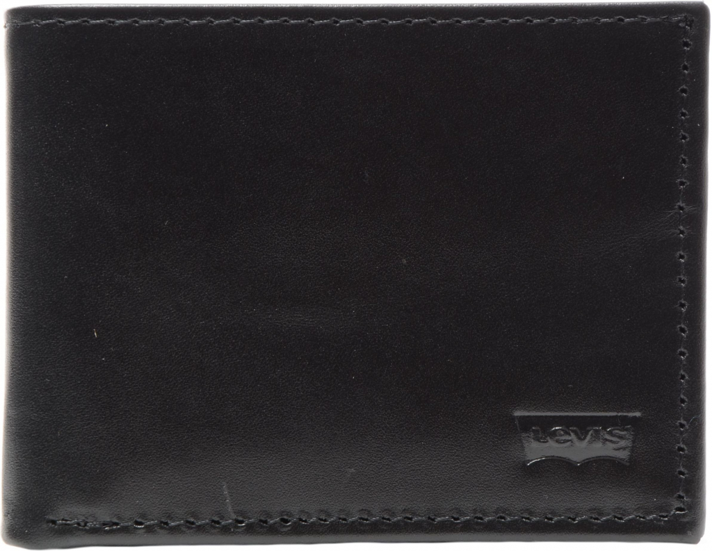 Levi´s peňaženka Batwing Bifold kožená peňaženka D5489 0002 čierna