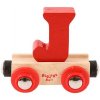 Bigjigs Rail Vagónik drevenej vláčikodráhy - Písmeno J