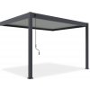 Gutroof ELEGANCE WALL hliníková pergola 3 x 4 m, antracit/svetlosivá