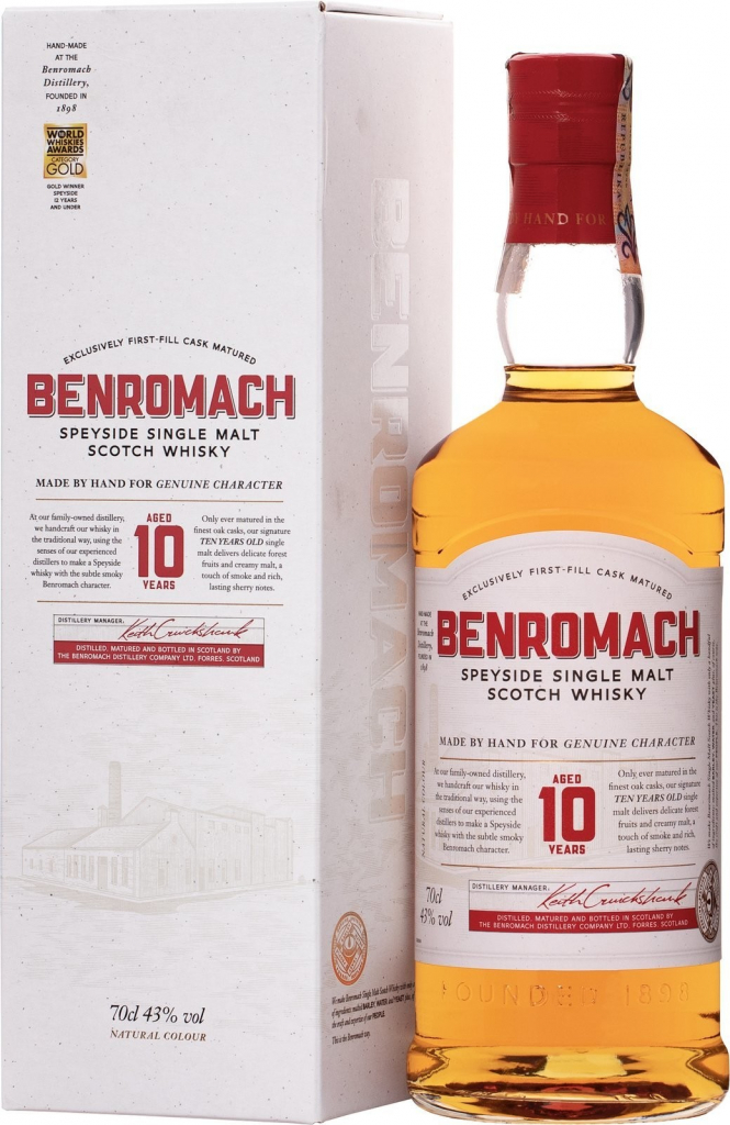 Benromach 10y 43% 0,7 l (kartón)