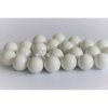 Home decoration Sada sklenených vianočných gúľ GLAMOUR 20 mm 144ks Biela lesklá