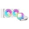 DEEPCOOL Vodní chladič LE240 WH V2, ARGB, 2x120mm, AM5, LGA1851, bílá R-LE240-WHAMMN-G-2