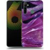 Picasee silikónový prehľadný obal pre Realme 6i - Purple glitter