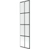 Mexen Next vaňová zástena 1-krídlová 50 x 150 cm, čierna mriežka, biela - 895-050-000-00-77-20