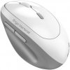 Genius Ergo 8350S, Myš, bezdrôtová, optická, vertikálna, 2400DPI, 6 tlačidiel, tichá, Copilot,2,4GHz,Bluetooth 5.3, biela