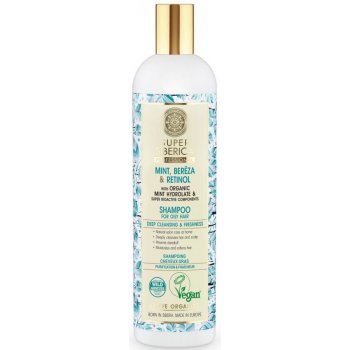 Natura Siberica Mint Bereza & Retinol šampón pre mastné vlasy 400 ml