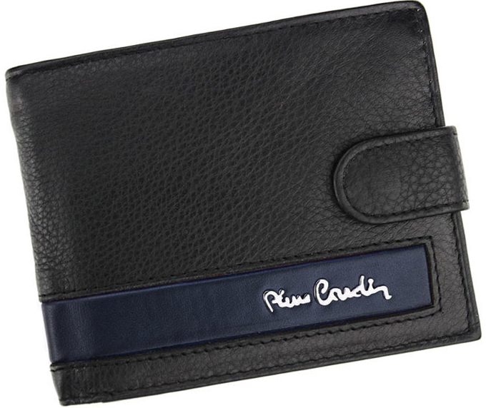 Pierre Cardin pánska kožená peňaženka so zapínáním RFID 26 324a 2 čierna