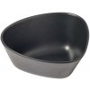 Servírovacia miska CURVE 22 cm, čierna, kamenina, LIND DNA