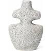 Svícen na kónickou svíčku YARA 17,5 cm, šedá, kamenina, ferm LIVING