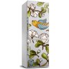 Nálepka fototapeta chladnička Vtáky a kvety 60x180 cm