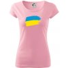 Ukrajina vlajka - Dámske tričko Pure - S ( Ružová )