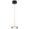 TRIO 354910132 CELESTE závesné svietidlo D220mm SMD LED 10W/1100lm 3000K čierna, drevo, switchdimmer