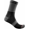 Castelli Cyklistické ponožky klasické SUPERLEGGERA 12 LADY šedá/čierna/biela