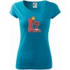 I love basketball - Dámske tričko Pure - 2XL ( Svetlý tyrkys )