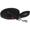 Firedog Pogumované vodítko 20 mm 5 m s rúčkou čierne