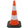 DHS VE 75R Dopravný kužeľ s vysokou stabilitou - výška 75 cm Oranžová-Reflexná biela