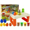 LEAN Toys Daisy Play Dough Table Dinosaury Vajcia Forma Sopka so žiariacou lávou 4 farby
