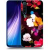Picasee silikónový prehľadný obal pre Xiaomi Redmi Note 8 - Flowers and Berries