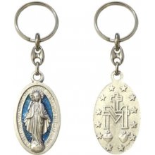 Prívesok na kľúče Panna Mária Zázračná medaila kovová FP077SM