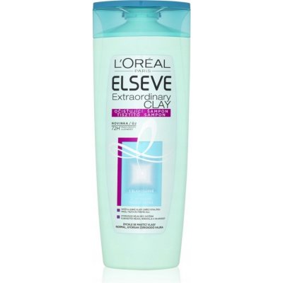 L'Oréal Paris Elseve Extraordinary Clay Rebalancing Shampoo hydratační šampon pro mastné vlasy 400 ml