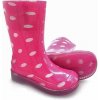 Detské gumáky ružové biela bodka (23)