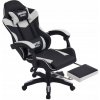 Herné kreslo INFINI ESPACE umelá koža čierno-biele