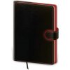 Flip A5 týždenný 2026 čierno/červený