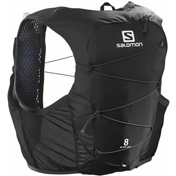 Salomon Active Skin 8 l with flasks black