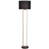 RABALUX 74043 Domiro stojacia lampa D400mm 1xE27+LED 30W/825lm 3000K zlatá, čierna
