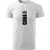 Limited edition 1985 pruh - Klasické pánske tričko vyššej gramáže - 2XL ( Biela )