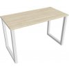 Hobis Pracovný stôl UNI O, 120x75,5x60 cm, agát/biela