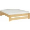 Drewmax Postel LK187 Bezbarvý přírodní lak 160x200
