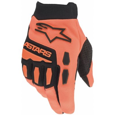 Detské motokrosové rukavice Alpinestars Full Bore čierno-oranžové Veľkosť: M