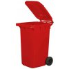 KUKA - nádoba na odpad 240 l, plastová červená