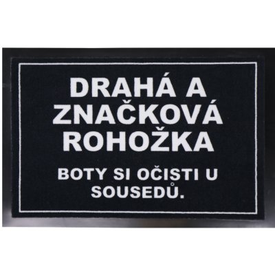 Mercury Flooring Drahá a značková rohožka Čierna 40x60 cm