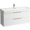 Kúpeľňová skrinka pod umývadlo Laufen Base 118x52,5x39 cm biela lesk H4024721102611
