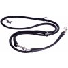 COLLAR Kožené vodítko okrúhle prepínacie Soft, 122/142/183cm/6mm, čierna