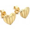 Zlatnictvo.sk Zlaté náušnice srdiečka NAB25303