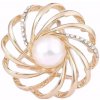 Amparo Miranda Spona na šatku Pearl AM667 zlatá