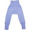 Rastúce nohavice modrý melír z merino vlny, bavlny a hodvábu Cosilana Veľkosť: 98/104