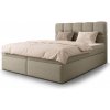 Wilsondo Jednolôžková boxspring posteľ s úložným priestorom Massimo 120x200 - béžová