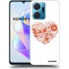 Picasee silikónový čierny obal pre Honor X7a - Veľké srdce