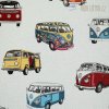 Dekoračná gobelínová látka s autami Volkswagen 1 m